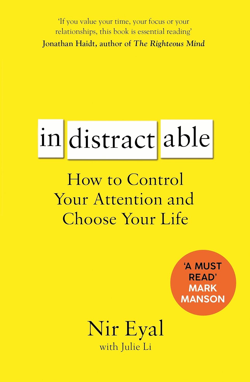 Indistractable, Nir Eyal, 2020