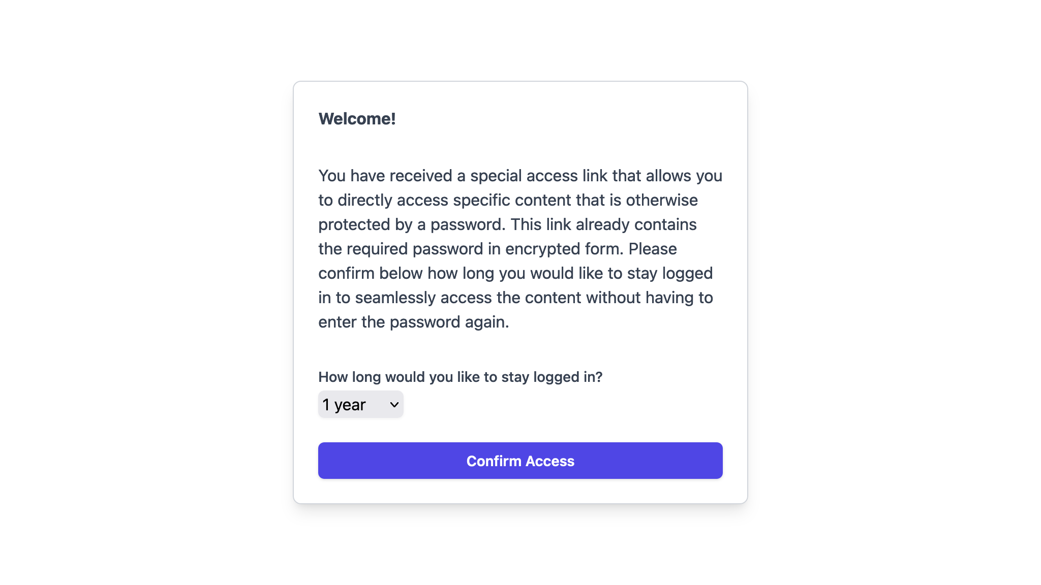 Password Protection with Shareable Links Wordpress Plugin